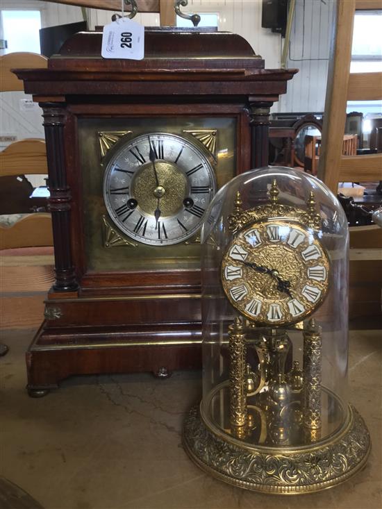 Late Victorian mantel clock